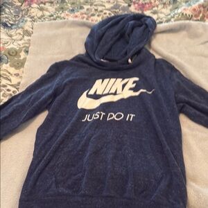 Nike Navy Hoodie with White Logo